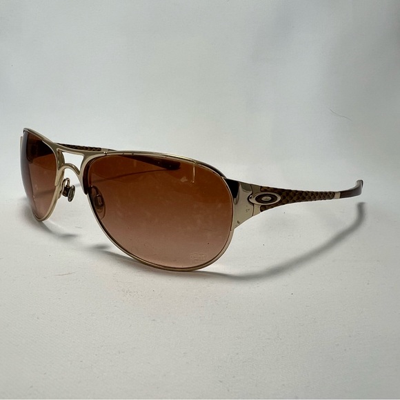 Oakley Restless Brown and Gold Aviator Style Sport Sunglasses - Frames Only - Picture 8 of 9